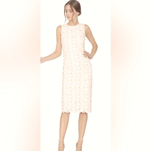 Alice + Olivia Ivory Cream Midi Dress - Picture 1 of 11
